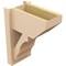 Ekena Millwork 8-in W x 14-in D x 18-in H Balboa Slat Rough Cedar Woodgrain TimberThane Outlooker, Primed Tan OUTUR080X14X18BOA24RCPR - alternate 5